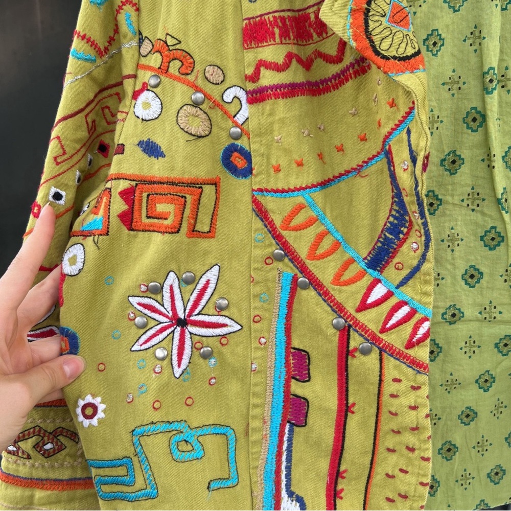 Chico's Multicolor Embroidered Jacket - Picture 4 of 5